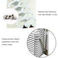 thumbnail image 5 of INTBUYING Wall-Mounted Attic Folding Ladders with Armrests Al-mg Alloy White, 5 of 10