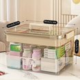thumbnail image 4 of Boîte de Rangement pour Médicaments Grande Capacité avec Poignées Faciles à Saisir - Organisateur de Pilules en Plastique Durable à Plusieurs Couches pour Usage Domestique, Voyage et Bureau - Solution de Rangement Sécurisée et Peu Encombrante, 4 of 8
