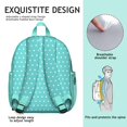 thumbnail image 5 of Cute Small Backpack for School, Lightweight Daily Use School Bag with Vintage Polka Dot Design, Compact and Trendy Travel Backpack for Girls, 5 of 6