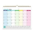 Sturdy Double Wire Binding, Large Daily Blocks, 18 Month Wall Calendar