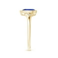 thumbnail image 3 of ANGARA Natural Bezel-Set Pear-Shaped 1.1 ct Tanzanite Ring with Diamonds in 14K Yellow Gold for Women (Size-8x6mm) | December Birthstone, Anniversary, Jewelry Gift for Women | Natural Tanzanite Ring, 3 of 9