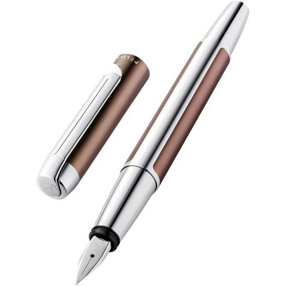 Pelikan 817226 Pura P40 Mocha Aluminum Barrel Fountain Pen, Medium