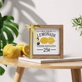 thumbnail image 5 of Lemonade Stand Decorations, Wooden Lemonade Sign, Indoor Summer Lemon Themed Kitchen Room Table Wall Shelf Tiered Tray Farmhouse Home Decor, 5 of 7