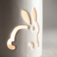 thumbnail image 3 of Dvkptbk Easter White Hollow Ceramic Incense Home Aromatherapy Bunny Candlestick Heating Oil Lamp easter decorations, 3 of 5