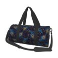 thumbnail image 1 of Balery Peacock Feathers Bolsa de Gimnasio para Mujeres y Hombres, Bolsa de Viaje Impermeable, Bolsa de Fin de Semana con Compartimento para Zapatos y Bolsillo Húmedo, 1 of 6