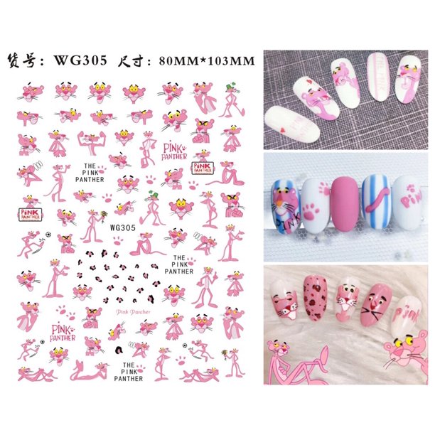 Negro Mickey Mouse Tigger Stitch pegatinas de uñas de dibujos animados calcomanías de arte de uñas Disney princesa Donald pato 3D pegatinas prensa en las uñas Dengxun unisex