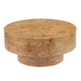 thumbnail image 3 of Christopher Knight Home 31.5" Round Coffee Table with Thick Top, Pedestal Base, Natural, 3 of 10