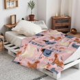 thumbnail image 4 of Personalized Pink Floral Chicken Blanket for Kids Adult, Chicken Gifts for Chicken Lovers, Soft Cozy Custom Chicken Throw Blankets for Bed Couch Sofa Chicken Decor 50x40 Inches, 4 of 6