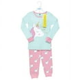 thumbnail image 2 of Hudson Baby Girl Cotton Pajama Set, Unicorn, 6-12 Months, 2 of 4