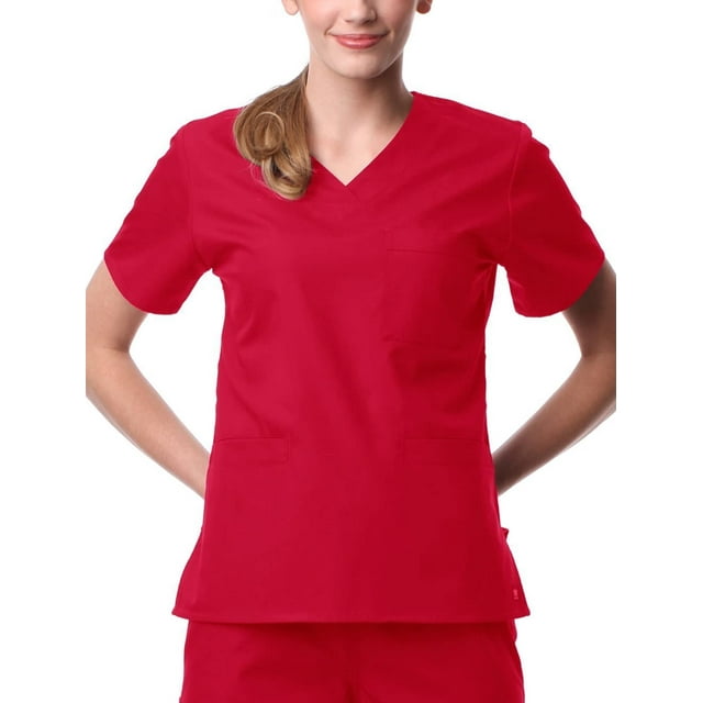 Core by Maevn Haut de Blouse Médicale pour Femmes à Col en V Incurvé