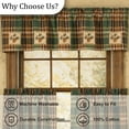 thumbnail image 5 of Park Designs Pinecone Patch Lined Valance 60x14, 5 of 6