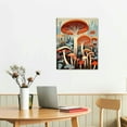 thumbnail image 2 of Nawypu Vintage Mushroom Canvas Poster for Wall | Retro Mushroom Bush Wall Decor and Decorations for Kitchen and Bedroom | 16x20 inch, 2 of 4