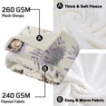 thumbnail image 7 of Sleepwish Dog Throw Blanket Sherpa Throw Blanket, German Shepherd Blanket White Throws for Couch Sofa, 50x60", 7 of 7