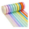 thumbnail image 1 of 10 Rollos De Cinta Arcoíris Combinada De Colores Lisos De 4, 1 of 5