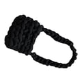 thumbnail image 4 of Bolso de mano de lana lindo exquisito tejido a mano mano de obra fina bolso de hombro de lana para la vida diaria negro, 4 of 12