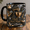 Black, variant on Baker Mug 3D Effect with Cupcake Whisk Rolling Pin Sweet Gold Accents Gift
