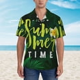 thumbnail image 4 of Lsque Tropical Summer Vibes pattern Hawaiian Shirt for Men, Unisex Summer Beach Casual Short Sleeve Button Down Shirts-X-Large, 4 of 9