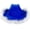 Blue, variant on Women´s Wide Brim Cowboy Hat Adult Solid Color Fluffy Feather Trim Hat Vintage Western Cowgirl Cap for Dating Party