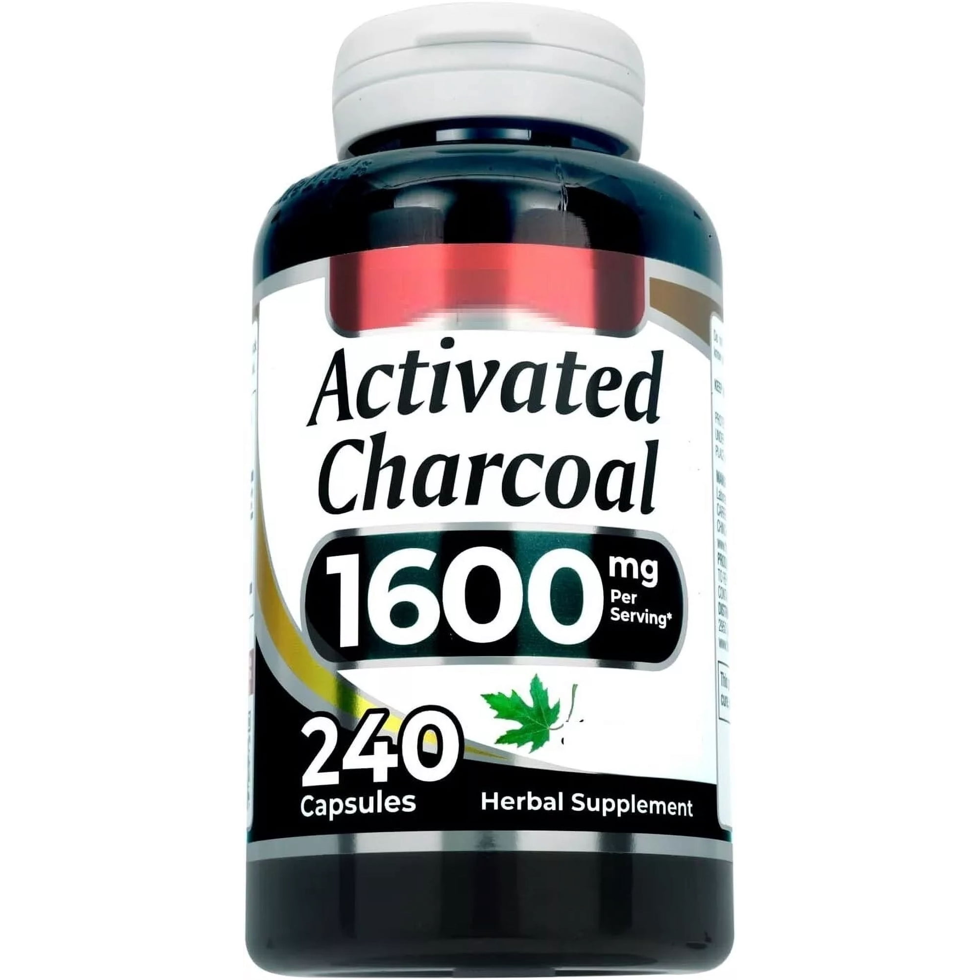 Activated Charcoal Capsules | 1600 mg per Serving | 240 Capsules | Dietary Supplement for Men & Women | by Fito Medic's