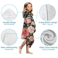 thumbnail image 7 of Pioneer Flower Floral Print Pattern Hooded Bath Towel，50"x30" for Ages 3 To 12 Kids, Quick Dry Lightweight Soft Microfiber Hood Beach Towel Cover Up for Kids, 7 of 7