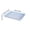 Blue, variant on Plastic Serving Tray, Large 15 x 10 Inch Reusable Serving Platter, Food Grade BPA Free Party Tray for BBQ Picnic Catering Home Kitchen