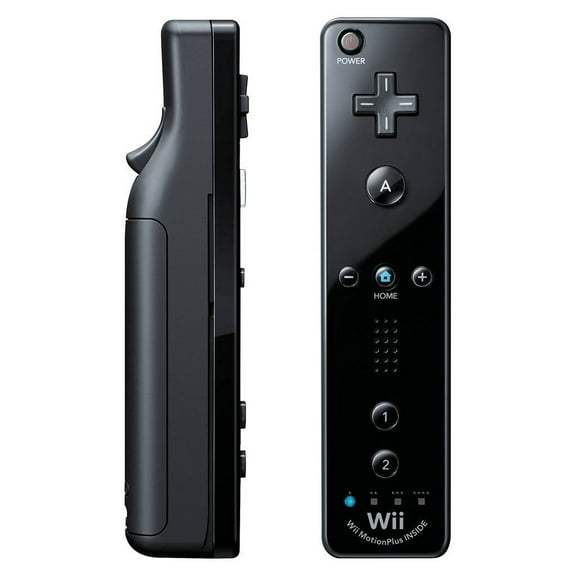 Restored Nintendo Wii Remote Motion Plus - Black (Refurbished)