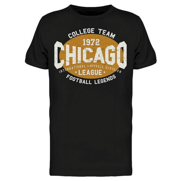 Smartprints Mens Graphic Tee - College Team, Chicago - Regular Fit 100% Cotton