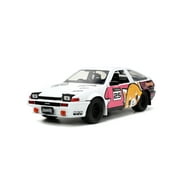 Jada Toys Sanrio 1:24 1986 Toyota Trueno (AE86) Die-Cast Car & Aggretsuko️ Figure