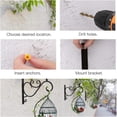 thumbnail image 3 of Soporte para plantas para colgar en la pared, farol de decoración de pared de hierro Retro de 12 pulgadas, soporte para plantas para colgar en la pared, macetero alimentador de pájaros y, 3 of 5