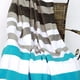 thumbnail image 4 of Manta Blancho Bedding Stripes Blue Coral Fleece 150x200 cm, 4 of 4