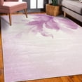 thumbnail image 3 of Abstract Decorative Rug, Color Gradient Effect Isolated Flower Petal Stem Forms Digital Art, Quality Carpet for Bedroom Dorm and Living Room, 6 Sizes, Pale Fuchsia, by Ambesonne, 3 of 4