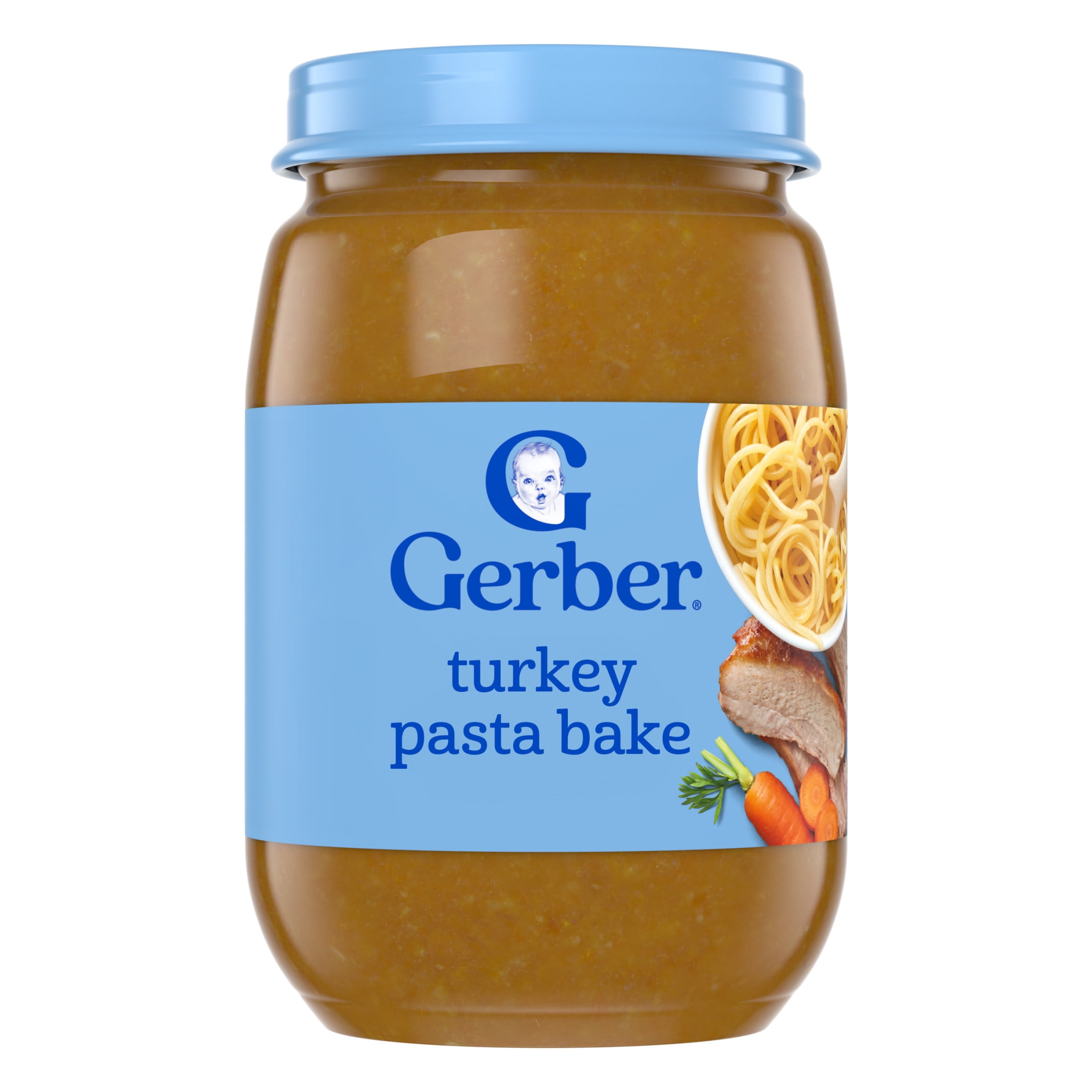 (12 pack) Gerber 3rd Foods Baby Food, Turkey Pasta Bake, 6 oz Jar