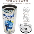 thumbnail image 4 of Valentines Day Gifts for Him Her - Stainless Steel Tumbler 20oz Gifts for Wife - Birthday Gift for Husband & Anniversary for Him - Wife Birthday Gift Ideas - Gift for Girlfriend Boyfriend, 4 of 6
