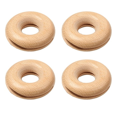 

4pcs Snack Bag Clips Wood Bag Clamps Food Clip Practical Sealing Clamps (Wood)