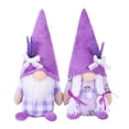 thumbnail image 2 of 2PCS Spring Gnome Decor Lavender Gnomes Decorations for Home Swedish Gnome Gifts for Women Handmade Purple Kitchen Decor Spring Summer Tier Tray Decor, 2 of 7