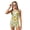 Sunflower Floral Pattern, variant on Tutolipy Pink Mint Leopard Print Girls' Swim Shorts, Athletic Breathable Material Two Piece Tankini Swimwear Set for Pool Beach Size 14-15 Year Old