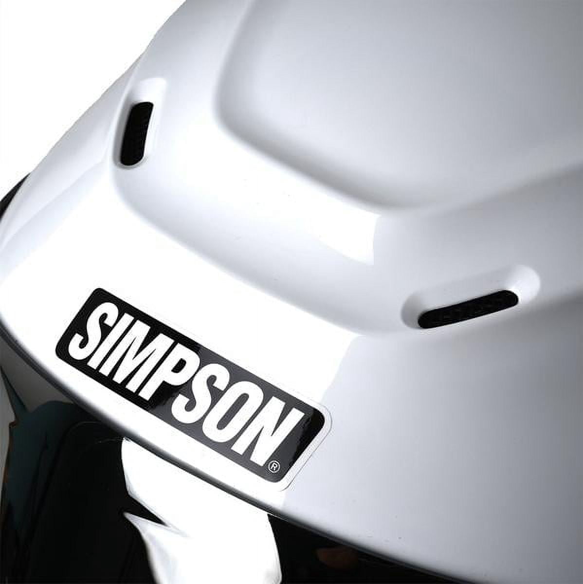 Simpson SPBXS1 Speed Bandit Motorcycle Helmet Adult XS White