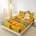 thumbnail image 4 of jejeloiu Happy Camping Queen Sheet Sets,Camper Car Rv Flat Sheet,Outdoor Adventure Queen Fitted Sheet For Girls Boys,Super Cozy Room Decor,4-Piece, 4 of 7
