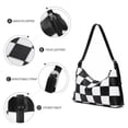 thumbnail image 3 of Bolso tote hibear de cuero vegano a cuadros 35 x 8 x 16 cm, 3 of 6