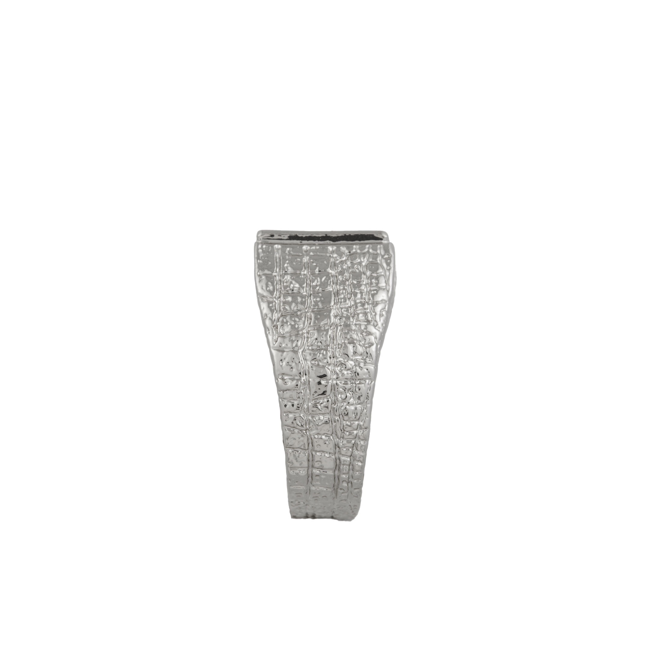 Bella by Thorne Crusher Adult Ring, Silver- 8, (Unisex)