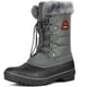 thumbnail image 1 of Dream Pairs Mujeres Botas de nieve impermeables Piel sintética Media pantorrilla con cordones Botas de nieve cálidas de invierno DP-CANADA Dream Pairs DP-CANADA, 1 of 5