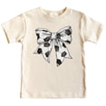 thumbnail image 3 of Soccer Bow Shirt for Girls and Toddlers Cute Girly Soccer Tee for Sporty Kids Natural Shirt Youth Large, 3 of 4