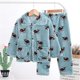 thumbnail image 3 of Pijamas de franela para niño, conjunto de ropa para niño, bata de lana, regalo de Navidad, 2 uds., 3 of 4