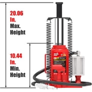 Torin Jacks DTA92006 20 Ton Pneumatic Air Hydraulic Bottle Jack