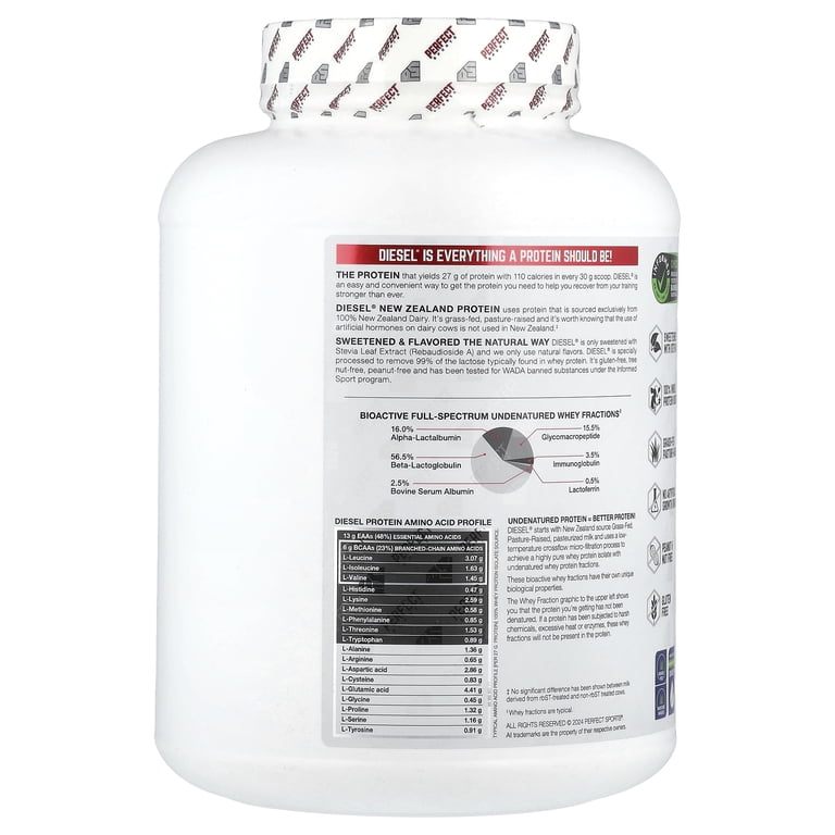 PERFECT Sports Diesel®, New Zealand Whey Isolate, Mocha Cappuccino