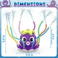 thumbnail image 5 of Outdoor Water Sprinkler for Kids, Summer Backyard Sprinkler Toys with 8 Wiggle Tubes for Toddlers Ages 2-8, Purple, 5 of 8
