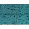 thumbnail image 1 of Ahgly Company Machine Washable Indoor Rectangle Abstract Turquoise Blue Modern Area Rugs, 2' x 4', 1 of 4