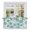 Blue, variant on Turquoise Paisley Floral Tier Curtains, Boho Vintage Ethnic Flowers Light Filtering Kitchen Curtains, 2Pcs Rod Pocket Half Window Treatments Panels for Sink Cafe Cabinet Basement 27.5x45 Inches