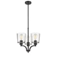 thumbnail image 4 of 497003-MB Millennium Lighting Evalon - 3 Light Chandelier-18 Inches Tall and 18 Inches Wide-Matte Black Finish, 4 of 4