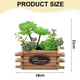 thumbnail image 2 of Simulación de suculenta combinación de flores bonsái y macetas de madera, decoración creativa artificial para el hogar, plantas verdes, 2 of 5